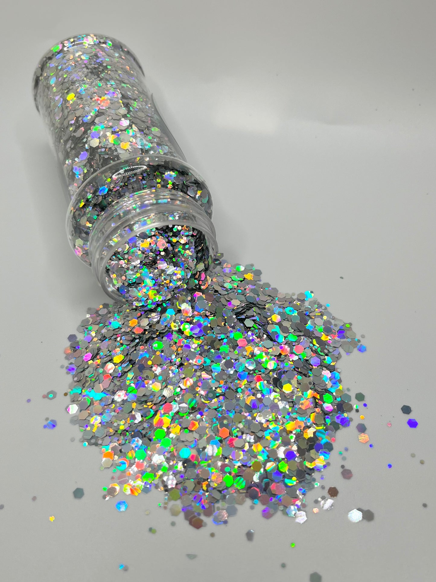 SILVER HOLOGRAPHIC CHUNKY MIX