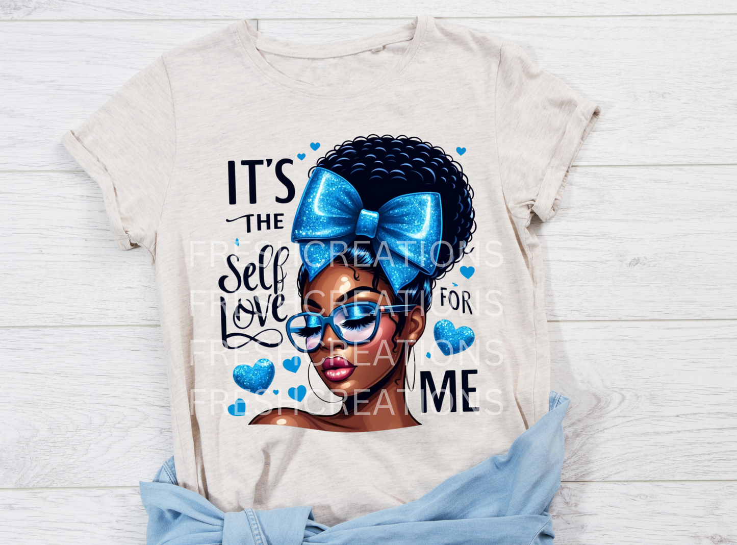 SELF LOVE IN BLUE DTF TRANSFER
