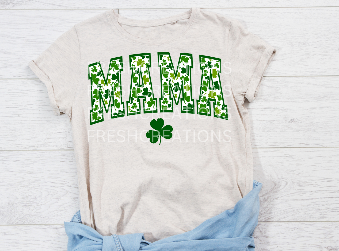 MAMA CLOVER ST PATTYS DTF TRANSFER