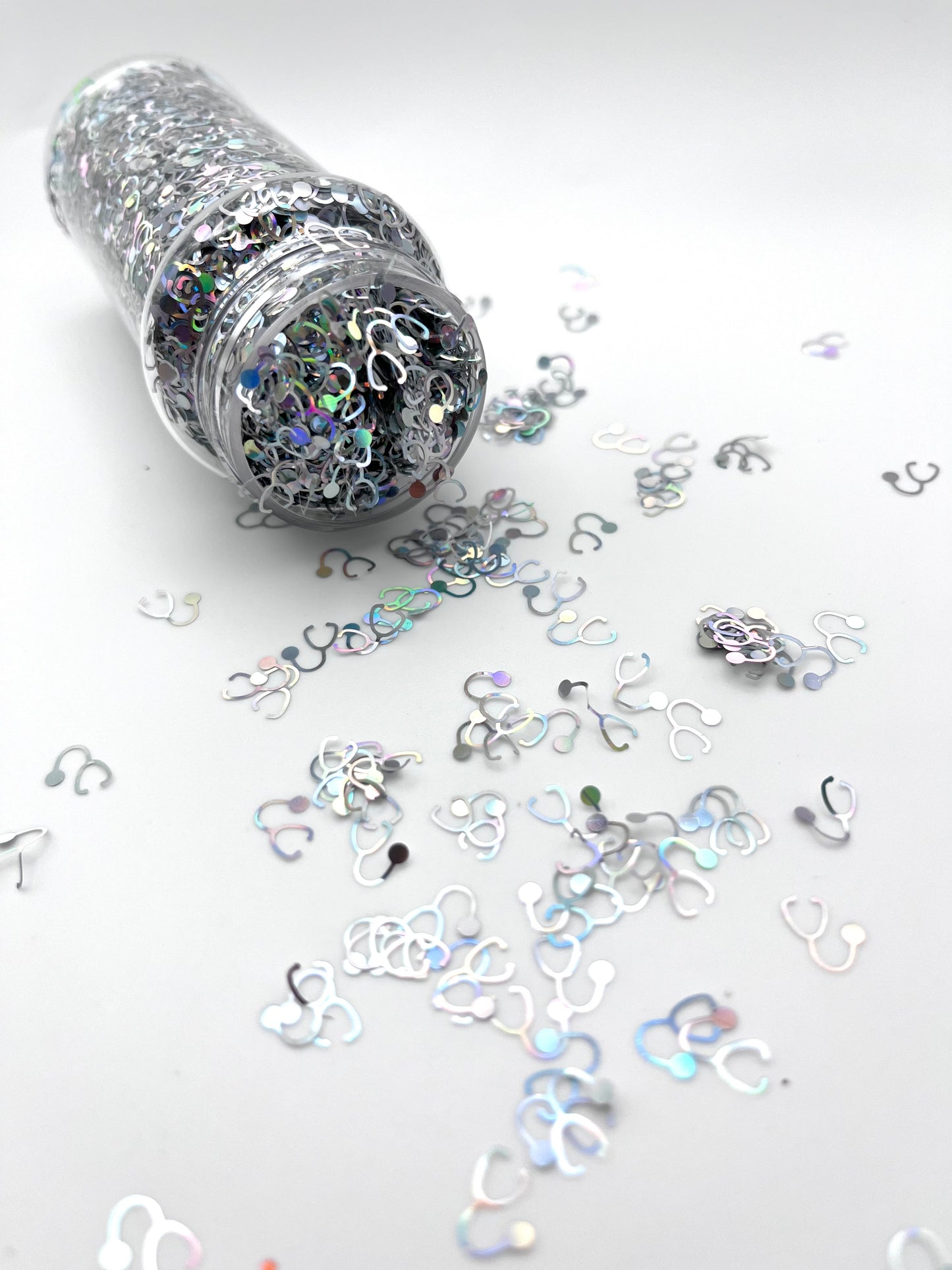 STETHOSCOPE SHAPE GLITTER