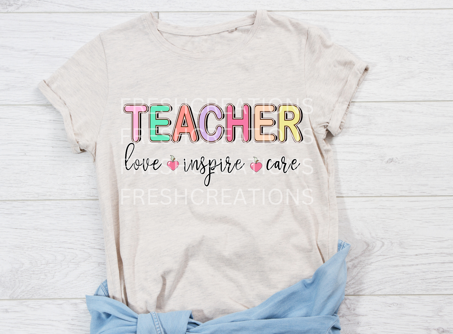 TEACHER INSPIRE LOVE DTF TRANSFER