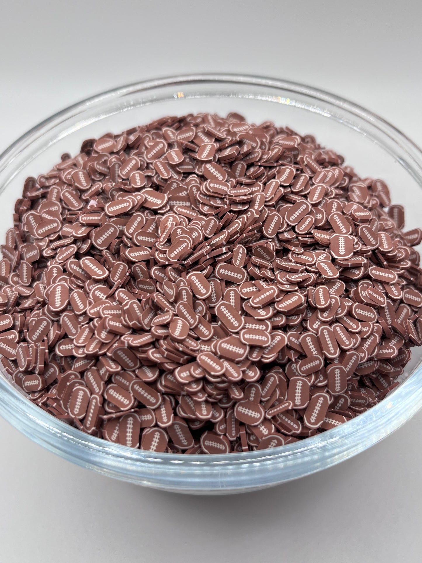 FOOTBALL POLYMER CLAY SLICES