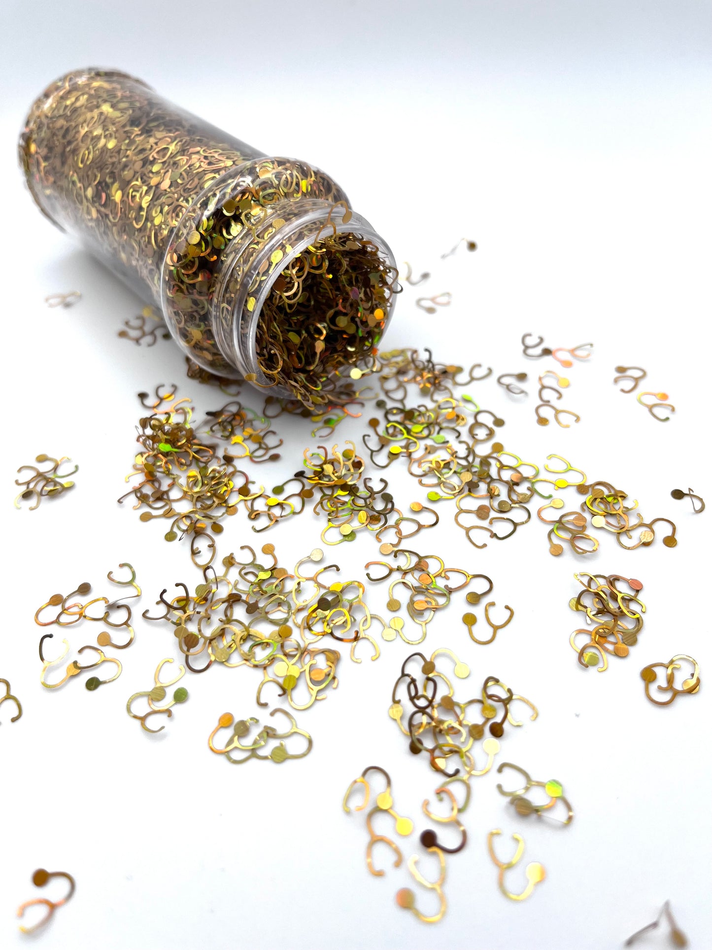 STETHOSCOPE SHAPE GLITTER