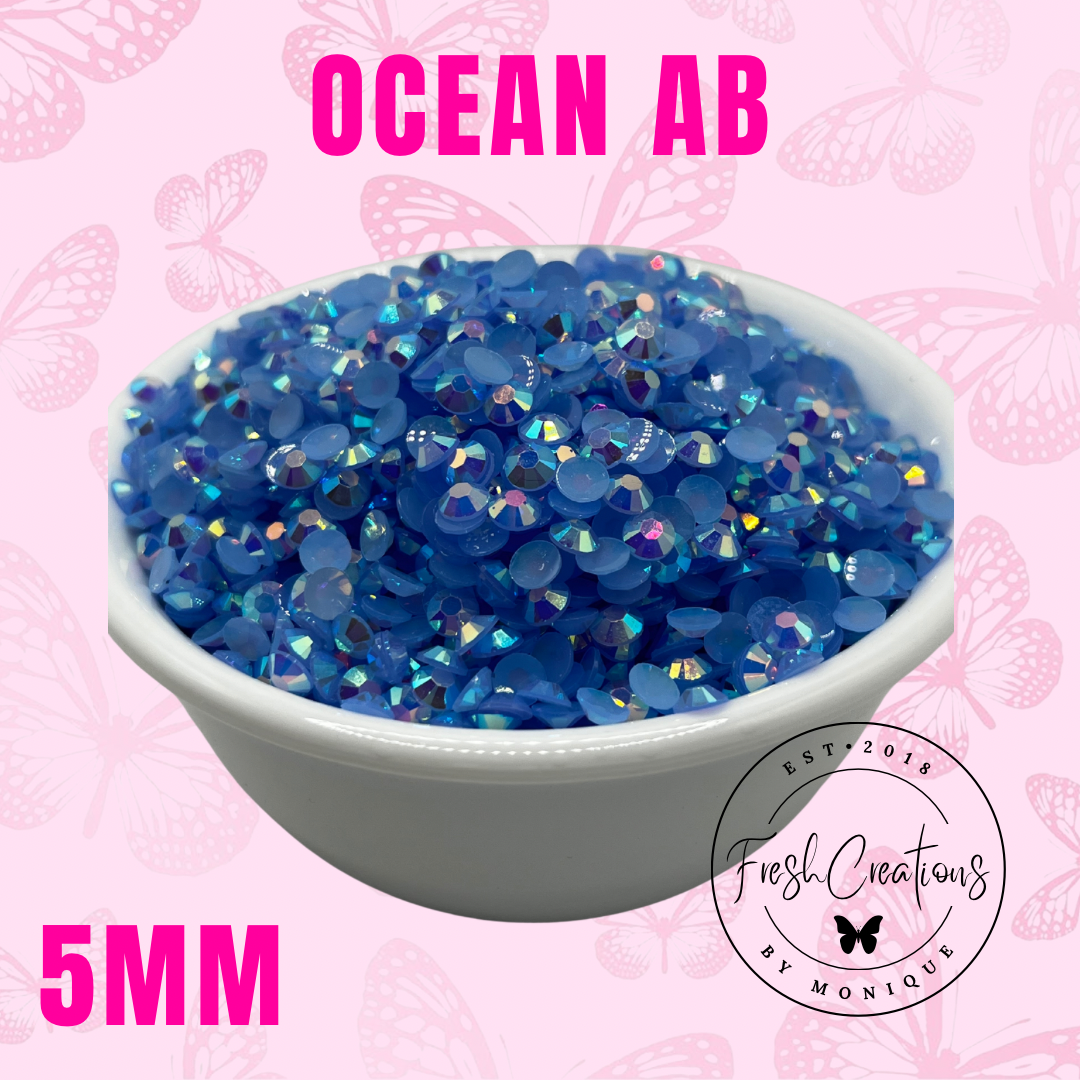 OCEAN AB 5MM RHINESTONES