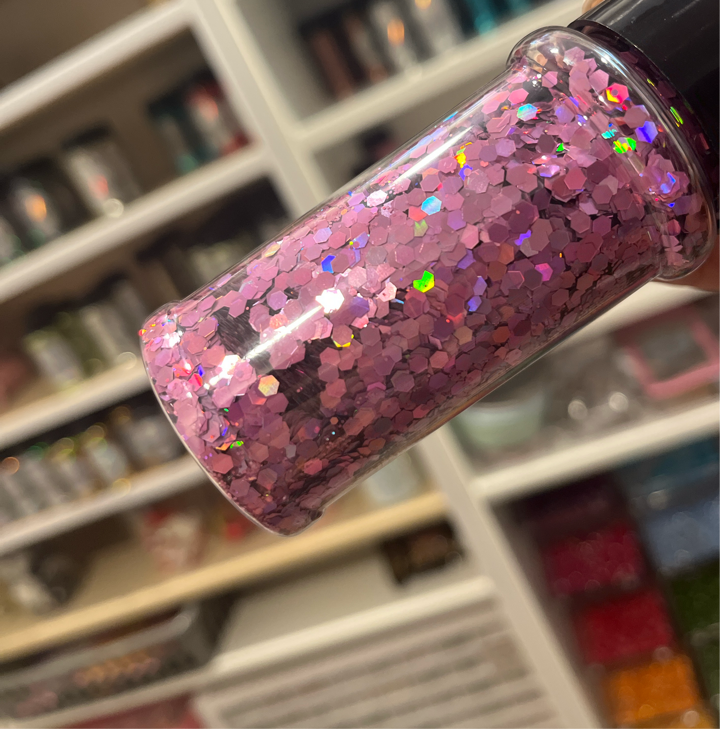 PINK HOLOGRAPHIC CHUNKY MIX