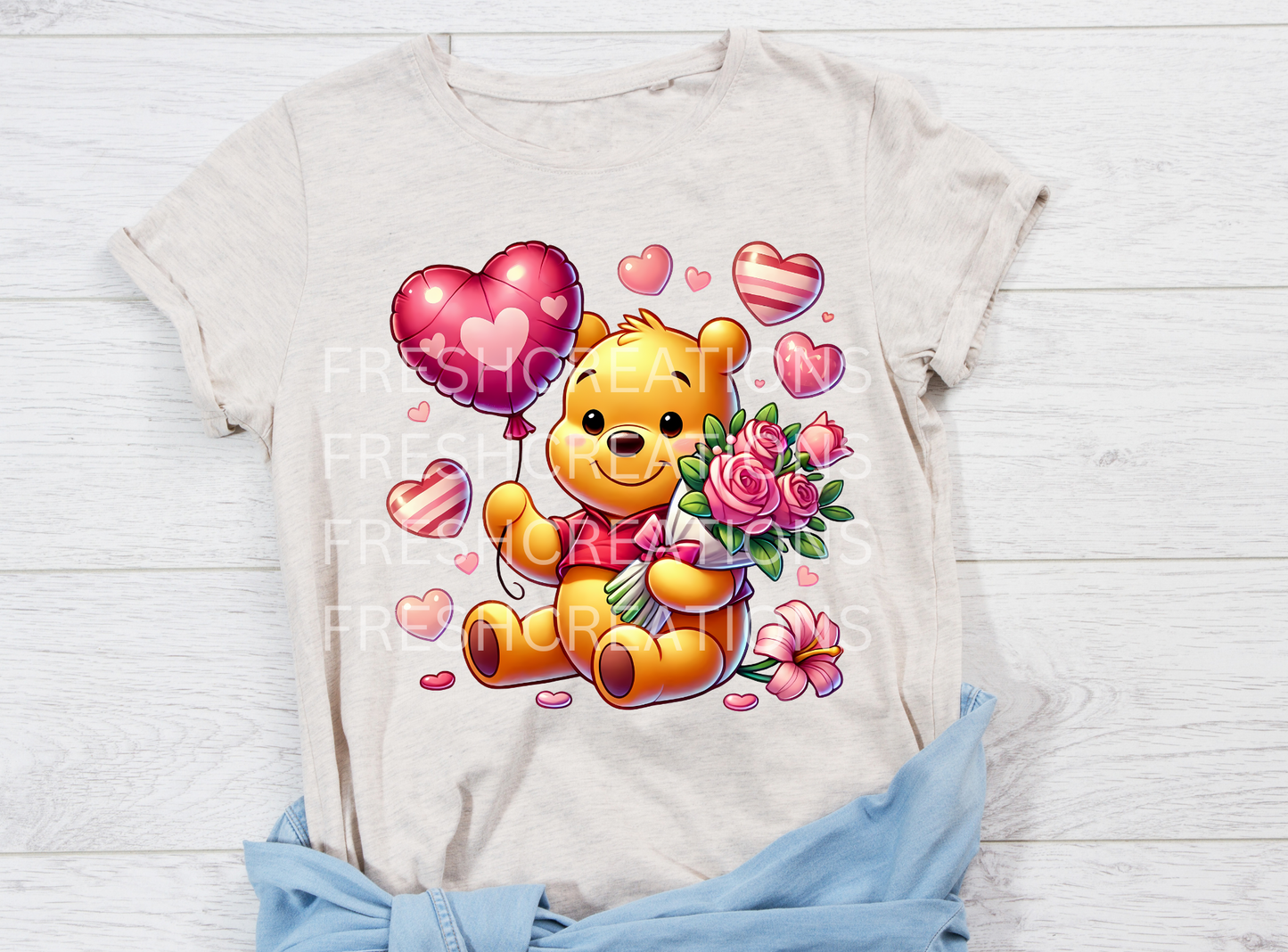 HONEY BEAR VDAY DTF TRANSFER