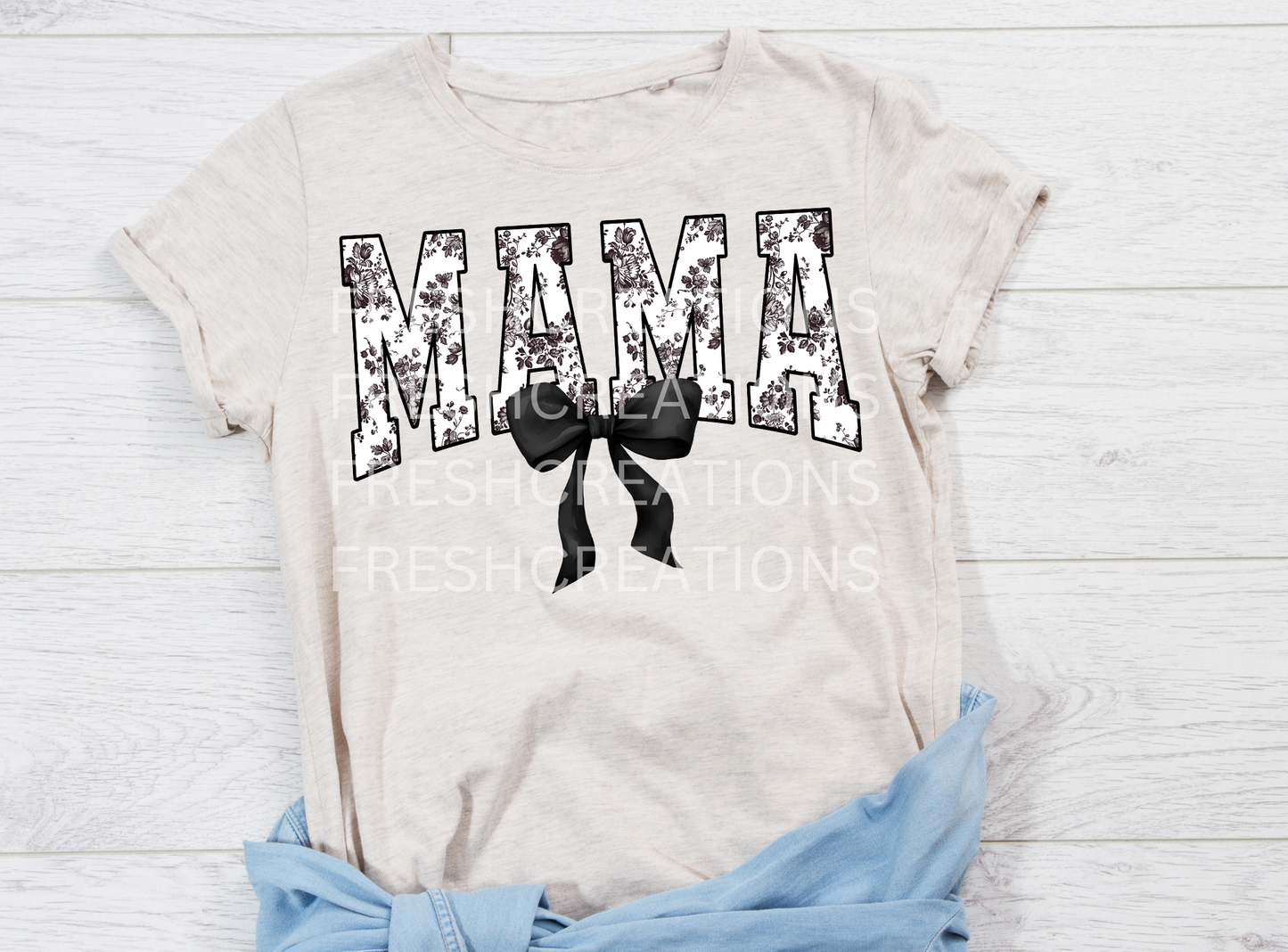 MAMA IN BLACK DTF TRANSFER