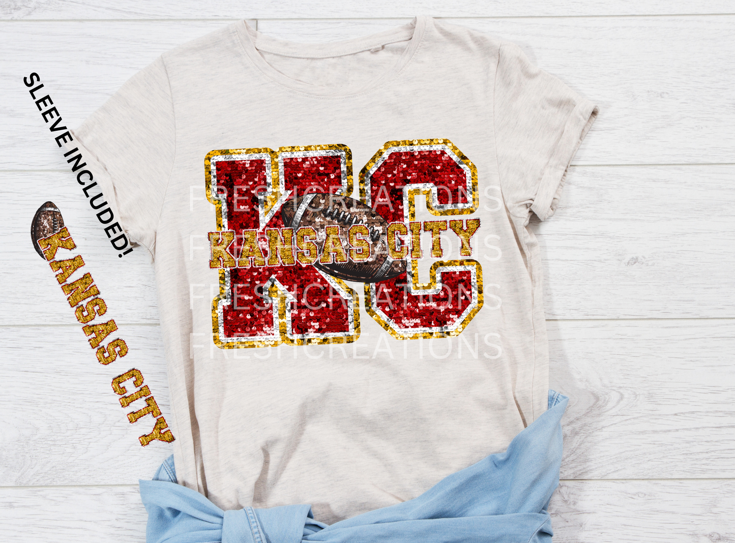 KC WITH SLEEVE DTF TRANSFER