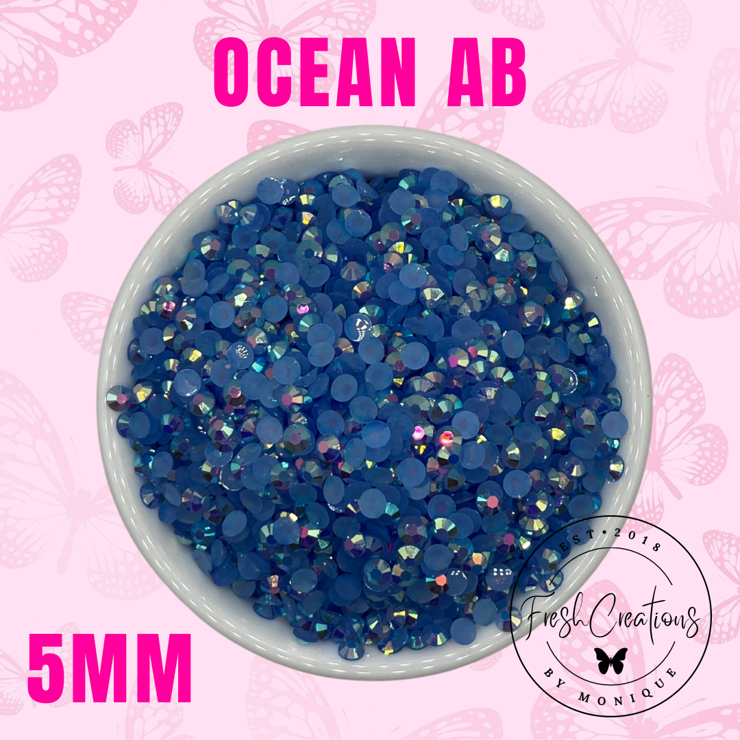 OCEAN AB 5MM RHINESTONES