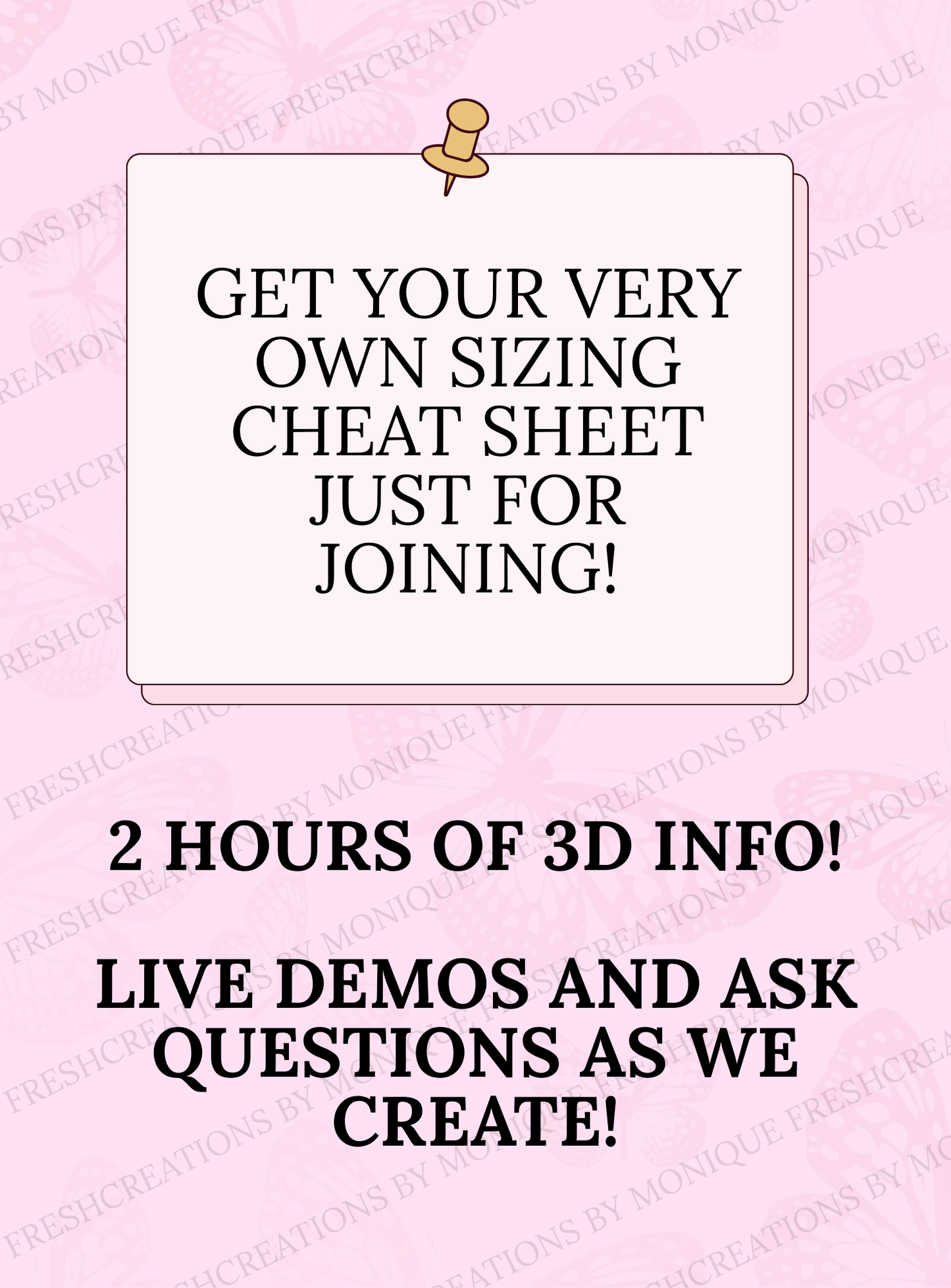 3D ZOOM CALL GUIDE *2 HOURS* *NO ITEM BEING SHIPPED