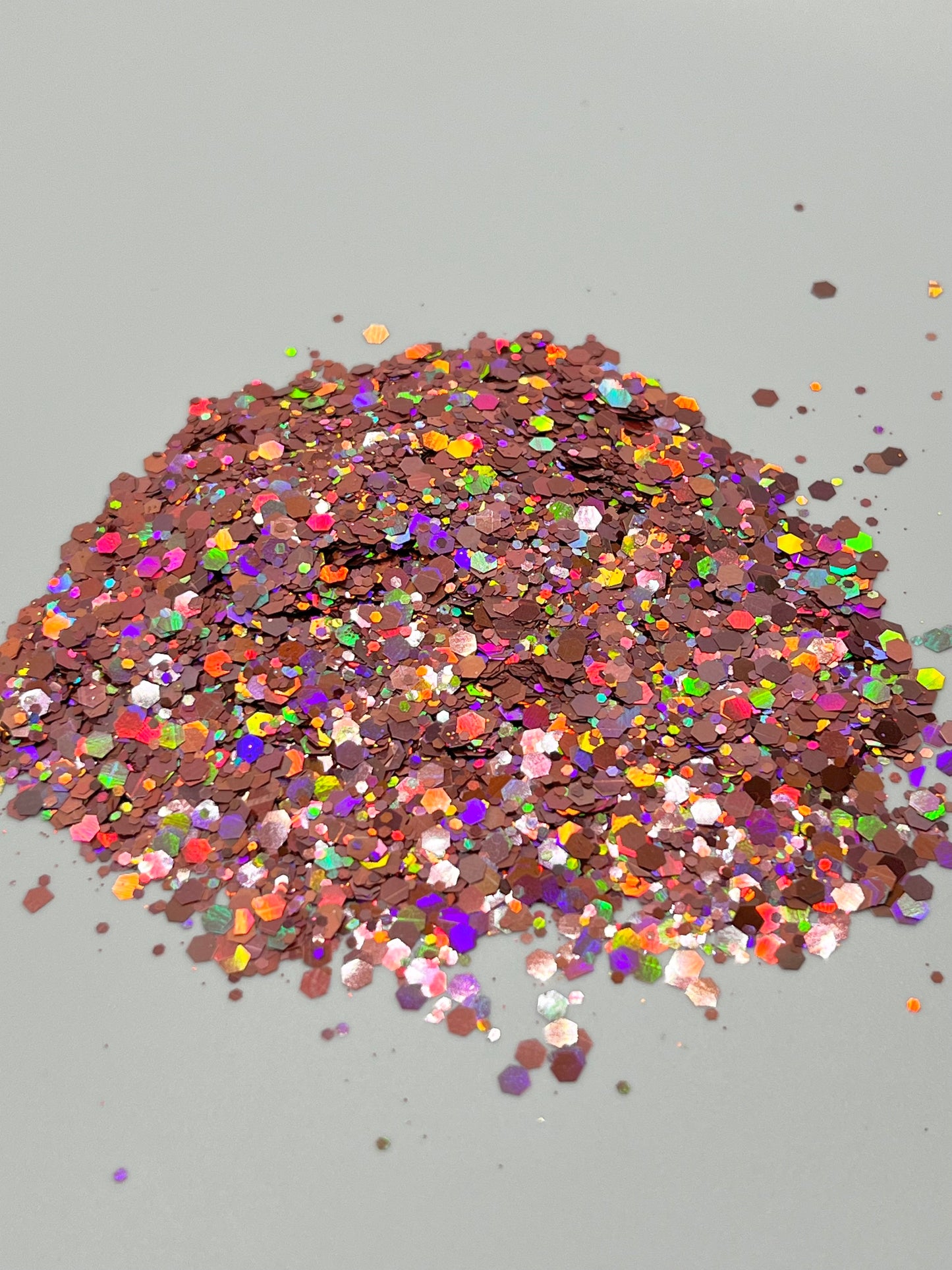 ROSE GOLD HOLOGRAPHIC CHUNKY MIX