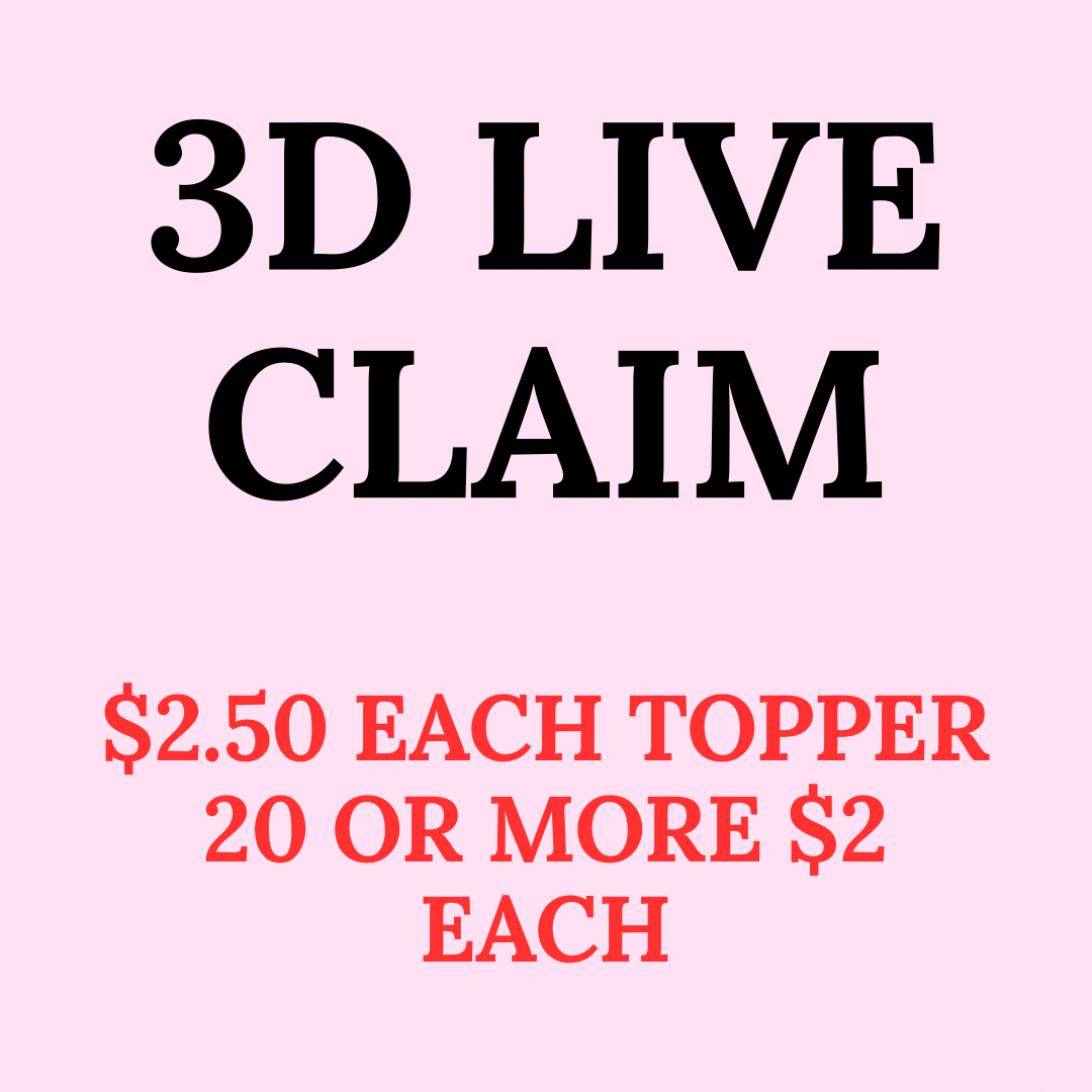 3D LIVE CLAIM DEPOSIT 8/6