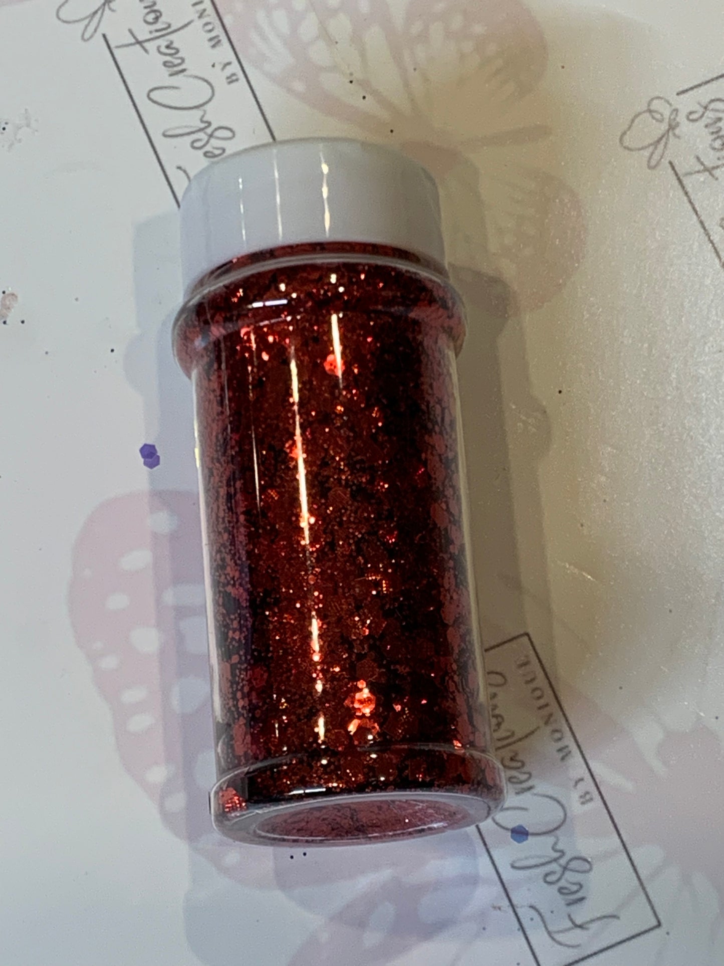 RED SHINNY CHUNKY MIX