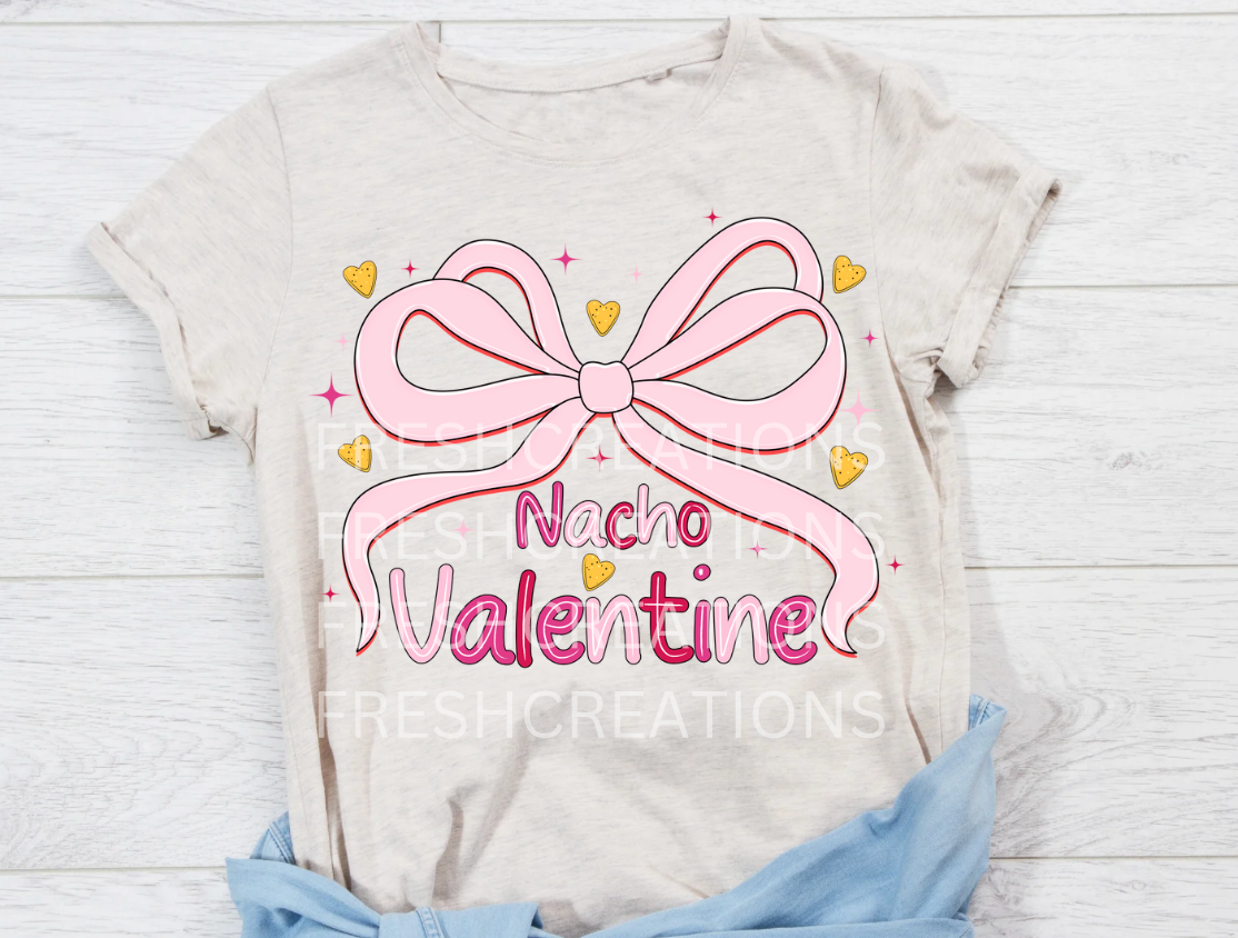 NACHO VALENTINE BOW DTF TRANSFER