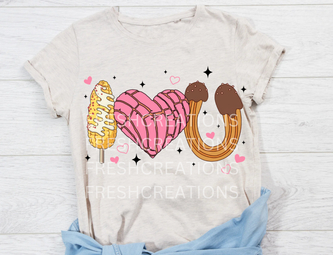 I HEART U SNACKS DTF TRANSFER