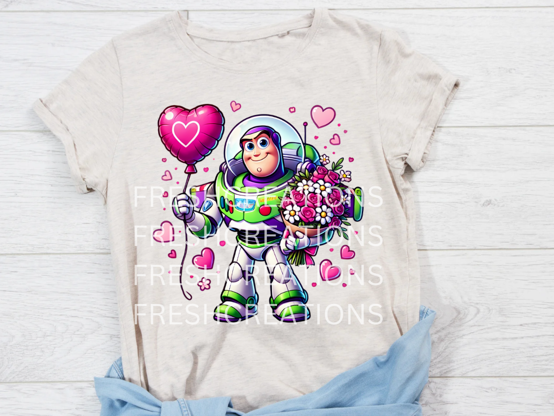 BUZZ VDAY DTF TRANSFER
