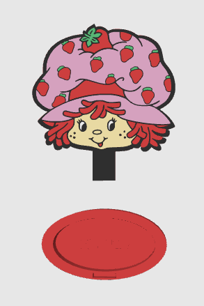 STRAWBERRY SHORTCAKE GLUE HOLDER STL DIGITAL FILE ONLY