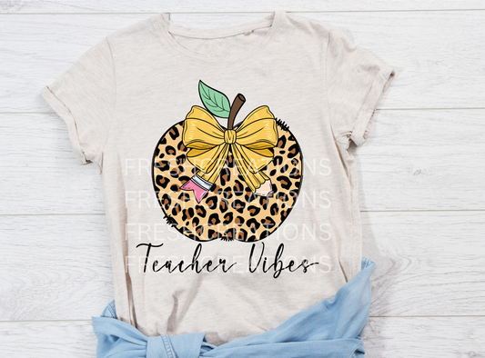 CHEETAH PENCIL BOW DTF TRANSFER