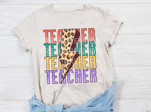 TEACHER CHEETAH DTF TRANSFER