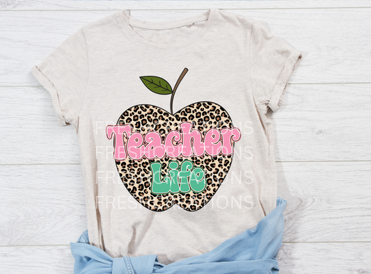 CHEETAH APPLE TEACHER DTF TRANSFER