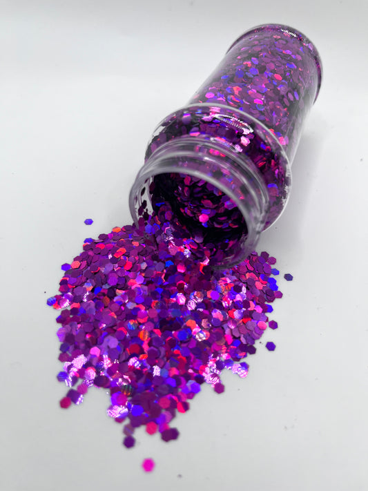 DARK PURPLE HOLOGRAPHIC CHUNKY MIX