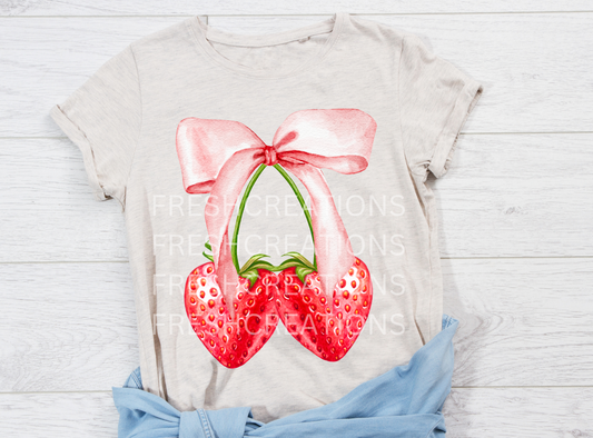 STRAWBERRY CHERRY DTF TRANSFER