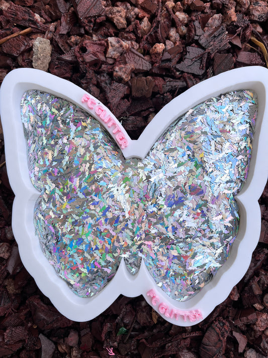 SILVER BOLTS SHAPE GLITTER