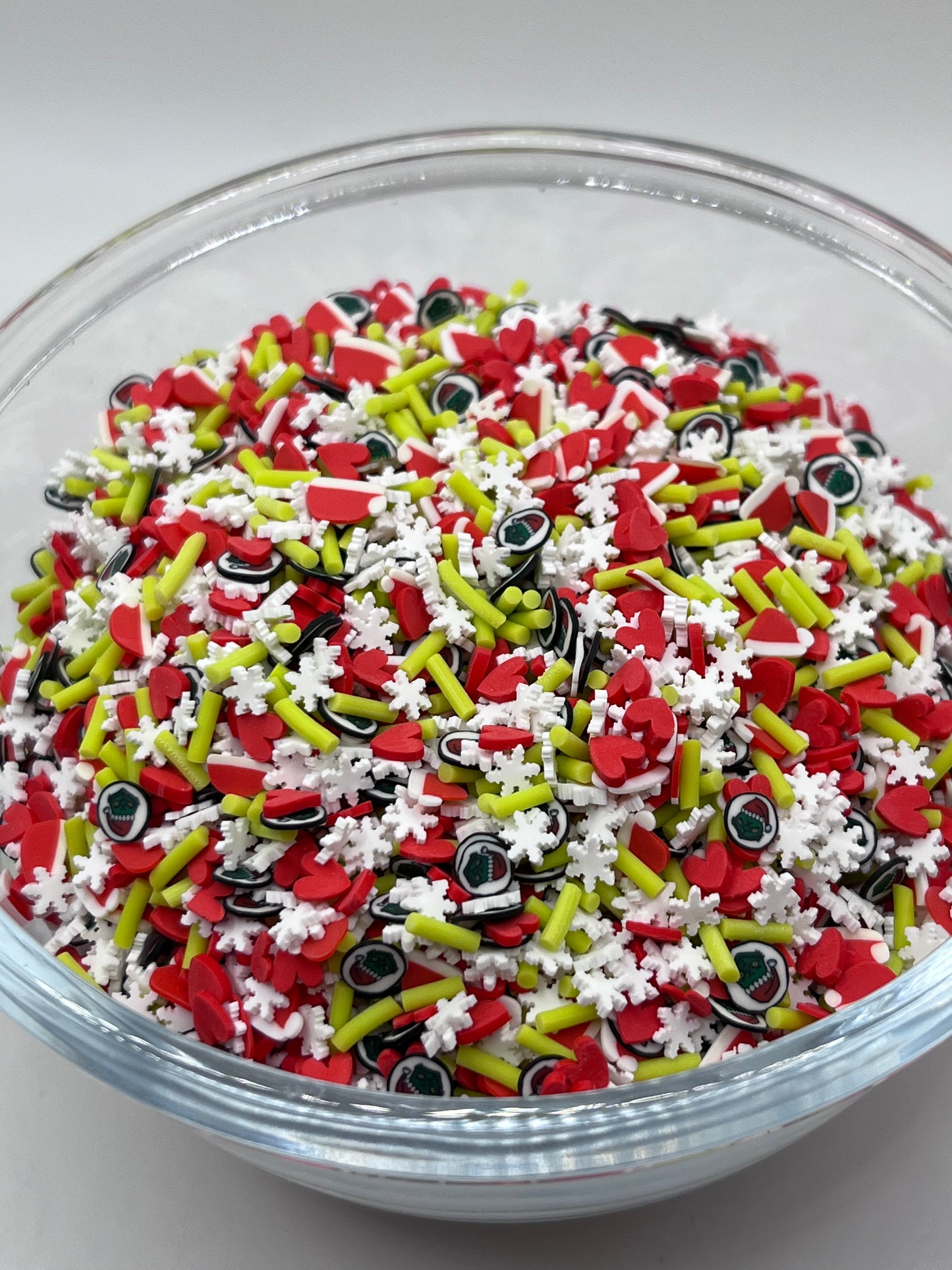 GRINCH XMAS MIX POLYMER CLAY SLICES