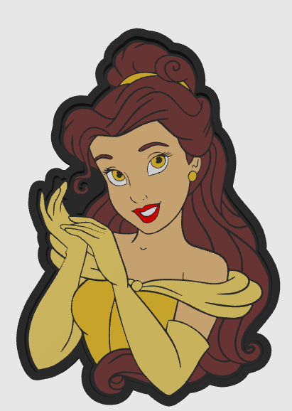 BELLE TRINKET TRAY STL DIGITAL FILE ONLY