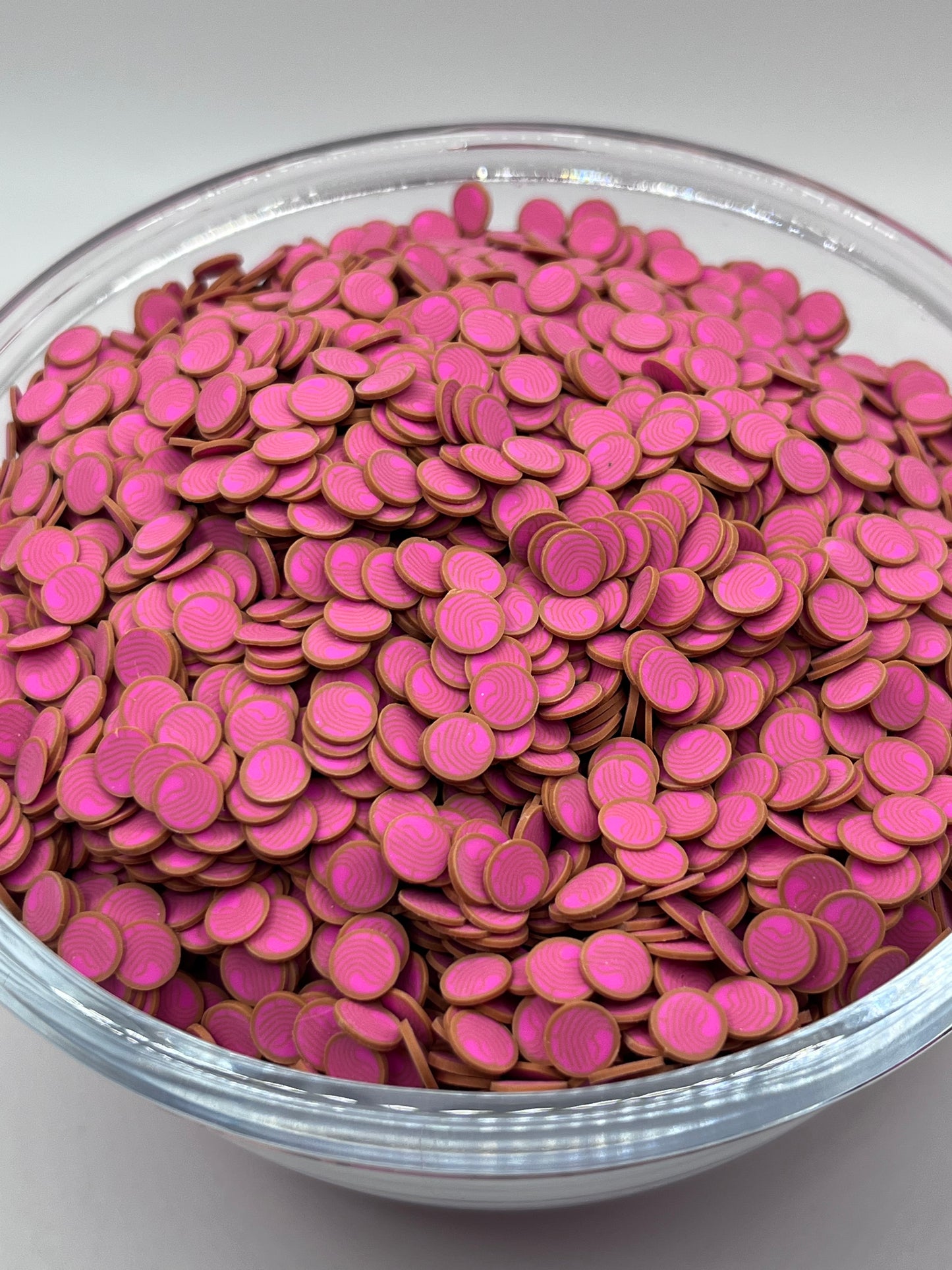 PINK CONCHA POLYMER CLAY SLICES