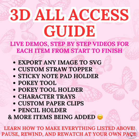 3D FULL GUIDE ONLY LEARN AT YOUR OWN PACE *NO ITEM BEING SHIPPED