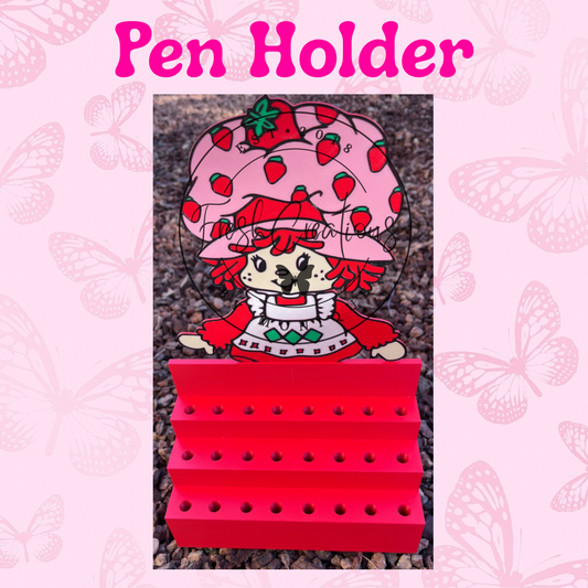 STRAWBERRY SHORTCAKE 25 SLOT PEN HOLDER