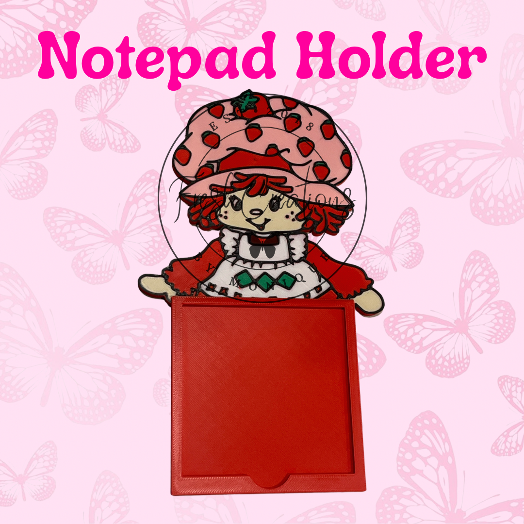 STRAWBERRY SHORTCAKE NOTE PAD HOLDER
