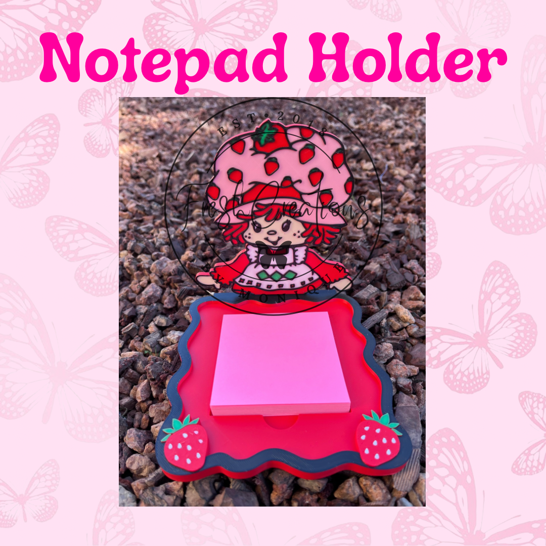 STRAWBERRY SHORTCAKE NOTE PAD HOLDER