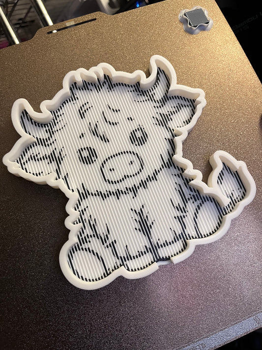 COW RHINESTONE TRAY