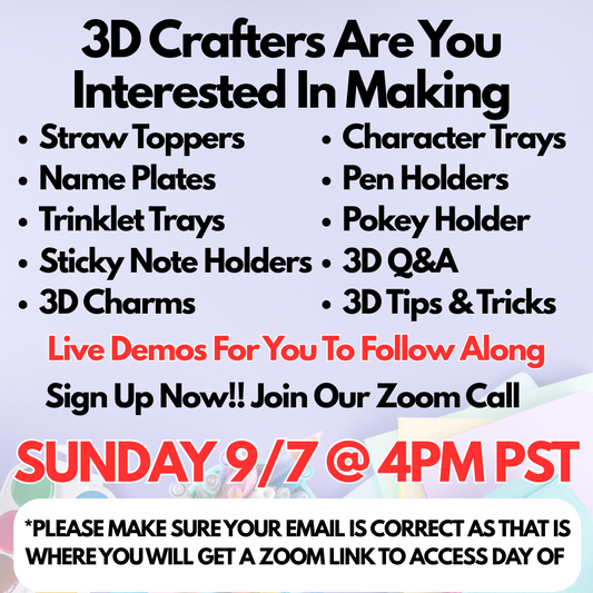 3D ZOOM CALL GUIDE *2 HOURS* *NO ITEM BEING SHIPPED
