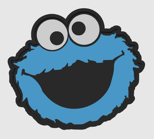 COOKIE MONSTER TRINKET TRAY STL DIGITAL FILE ONLY