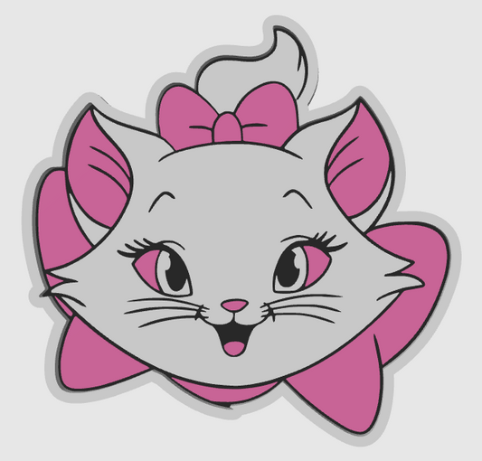 ARISTA CAT TRINKET TRAY (THICKER THAN NORMAL TO SECURE SOLID WHITE) STL DIGITAL FILE ONLY