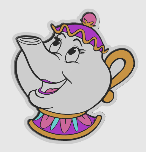 MS POTTS TRINKET TRAY STL DIGITAL FILE ONLY