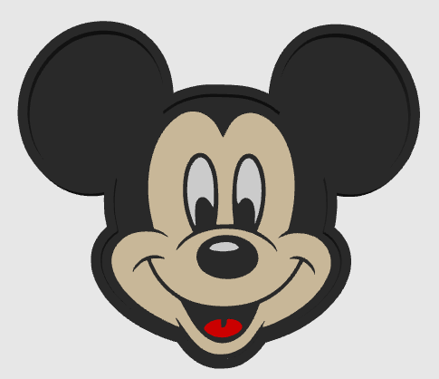 MICKEY TRINKET TRAY STL DIGITAL FILE ONLY
