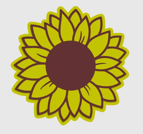 SUNFLOWER TRAY STL DIGITAL FILE ONLY