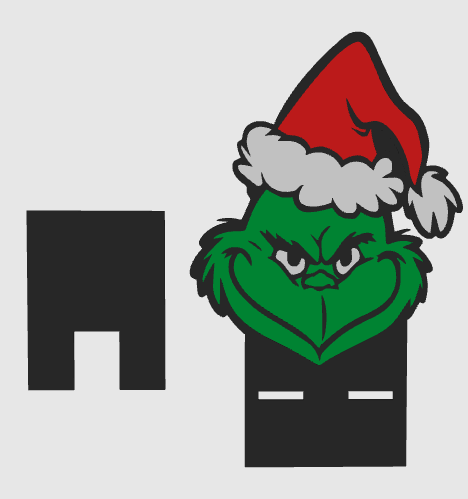 GRINCH PHONE HOLDER STL DIGITAL FILE ONLY