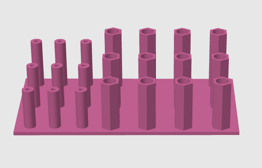 9 POKEY TOOLS 12 SLOT PEN HOLDER STL DIGITAL FILE ONLY